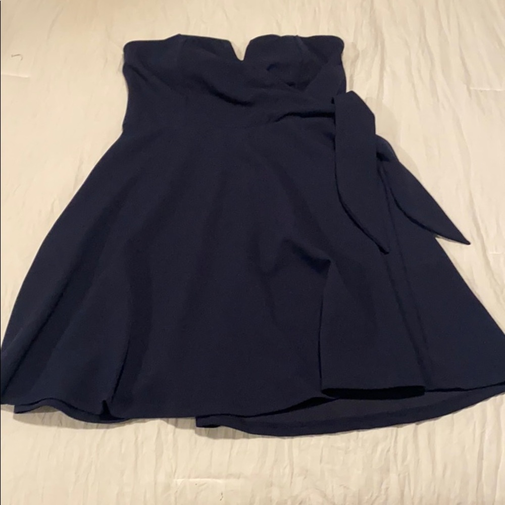 NWT!! Navy Blue strapless dress